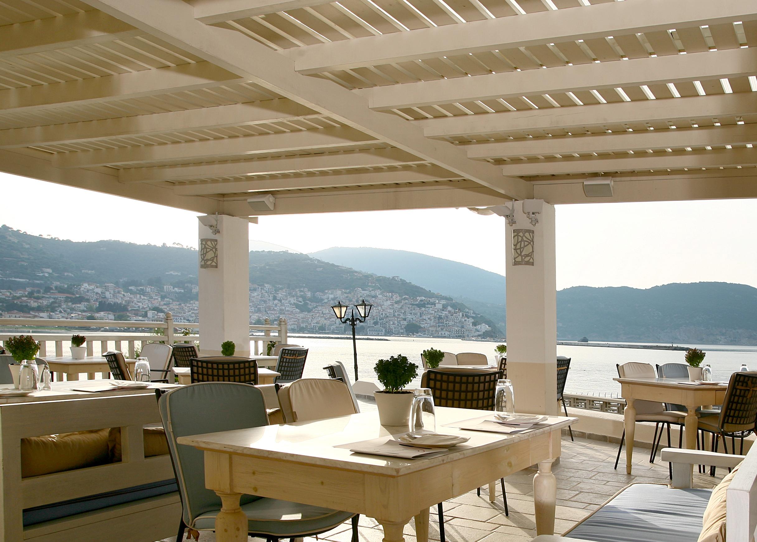 Skopelos Village Hotel מסעדה תמונה